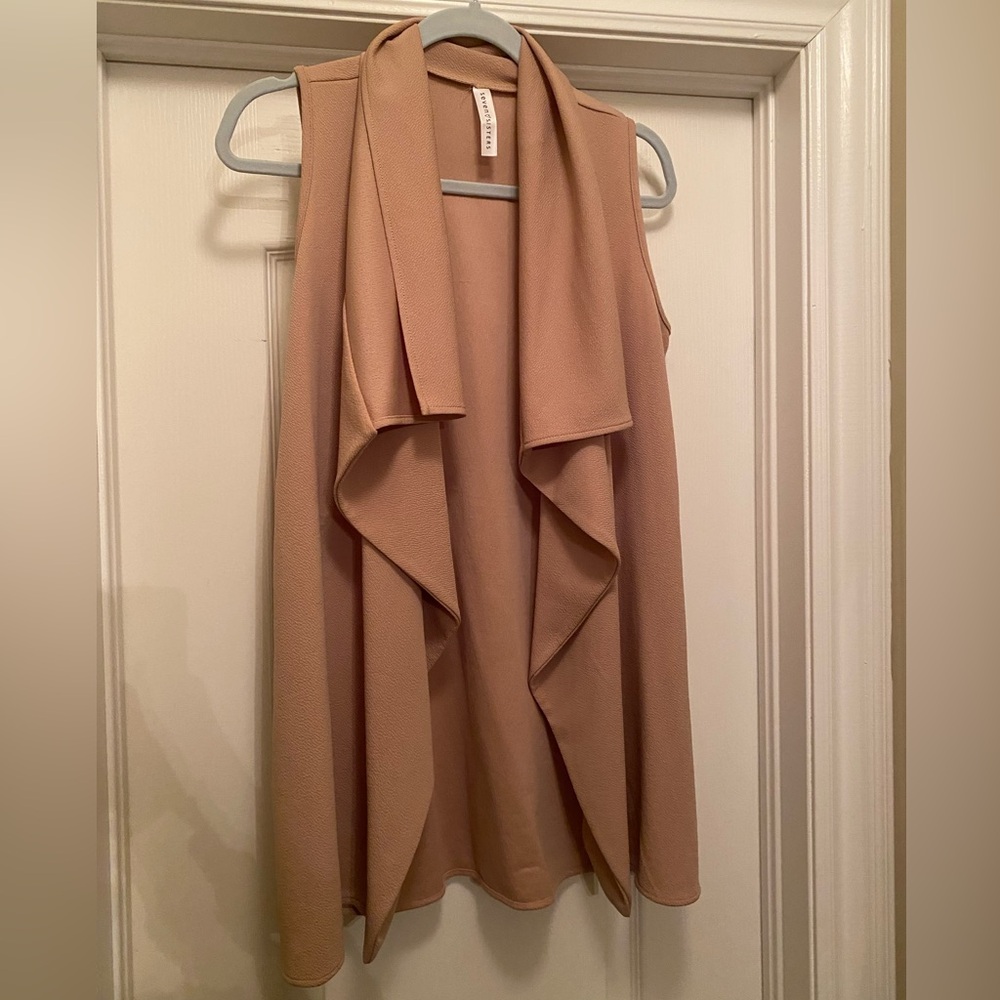 Flowy Long Vest For Layering Size Medium